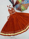 Pc 585 Pure Cotton Mirror Hand Work Navratri Kids Chaniya Choli